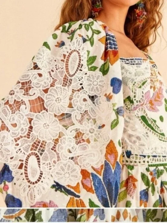 Farm Rio Summer Garden Mididress - Picture 6 of 8